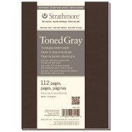 Strathmore A5+ Toned Gray Sketch Soft cover (14X20.3 CM x 112 sheets) 89 g/m2 Gray paper color 400 Series (5.5*8 IN)